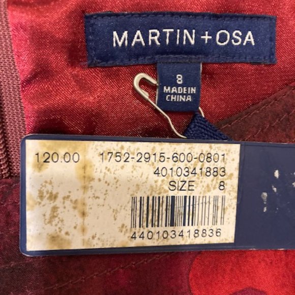 Martin & Osa NEW black and red dress size 8. - Picture 3 of 7